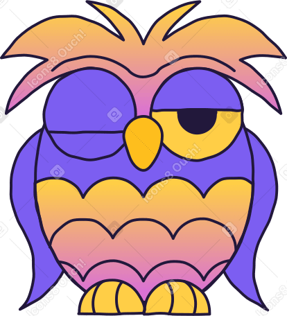 owl Illustration in PNG, SVG