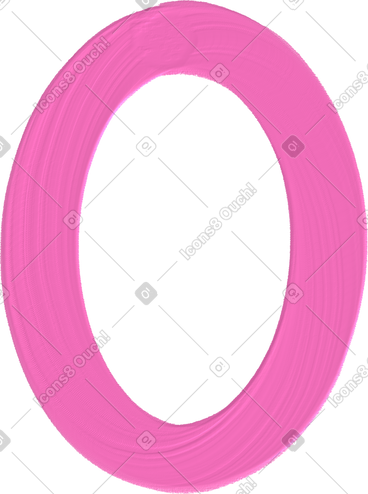 Pink number zero PNG, SVG