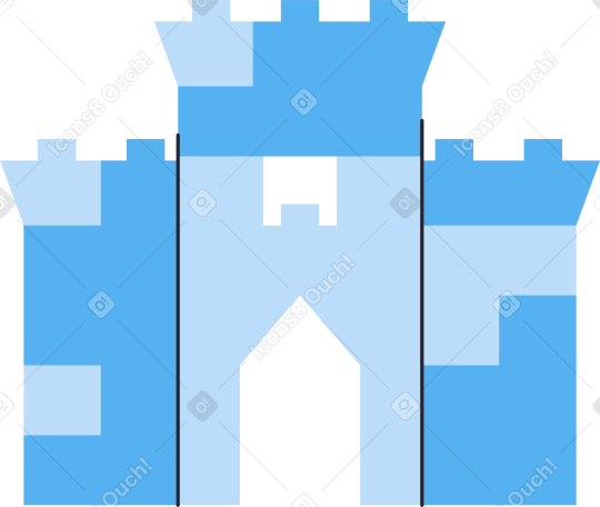 small castle Illustration in PNG, SVG