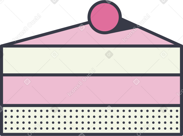 cake piece Illustration in PNG, SVG