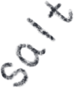 Salt lettering PNG, SVG