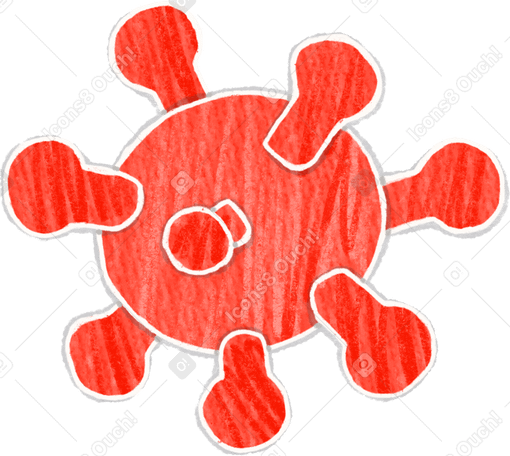 red virus PNG, SVG