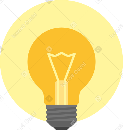 glühbirne idee PNG, SVG