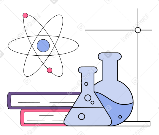 Equipos y suministros de laboratorio de biotecnología. PNG, SVG