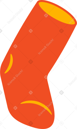 sock Illustration in PNG, SVG