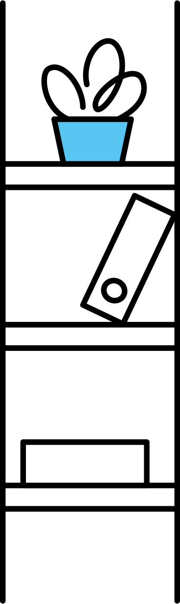 étagère de dossier ouverte PNG, SVG