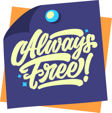 lettering always free! sticker paper note text PNG, SVG