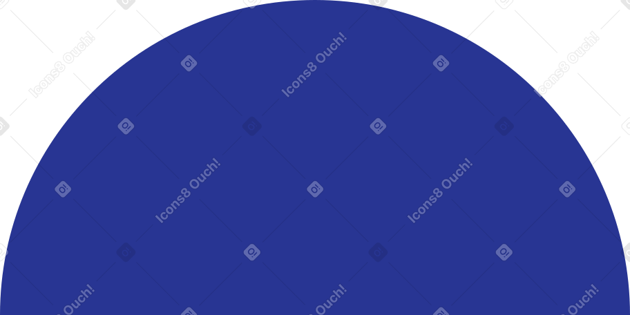 semicircle dark blue Illustration in PNG, SVG