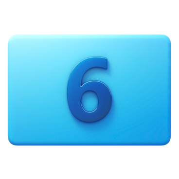 number six PNG, SVG
