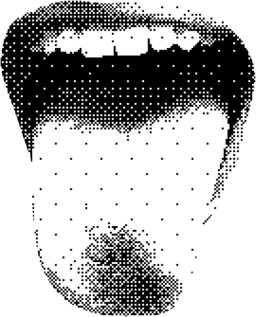 Open mouth with tongue PNG, SVG