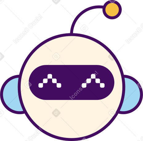 robot head PNG, SVG