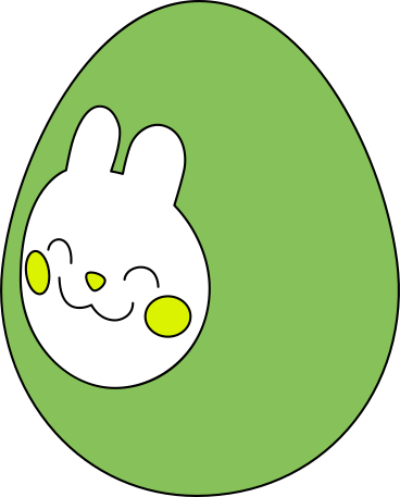 egg with easter sticker PNG, SVG