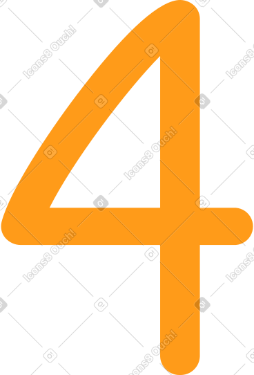 Yellow four PNG, SVG