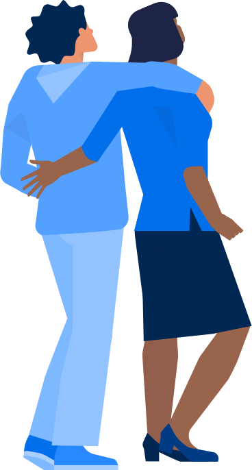 couple view from back PNG, SVG