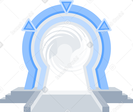portal Illustration in PNG, SVG