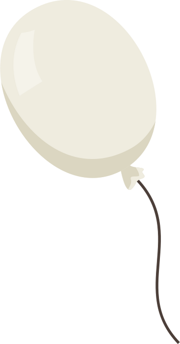Palloncino bianco PNG, SVG