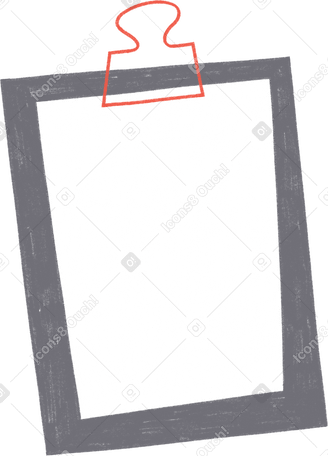 grey clipboard for paper PNG, SVG