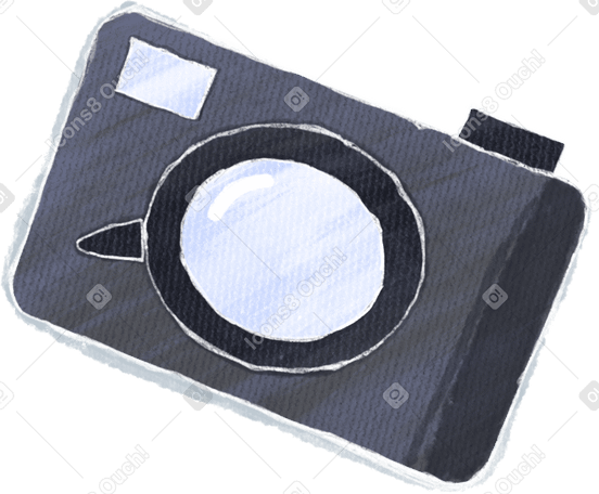 black camera Illustration in PNG, SVG