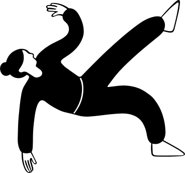 Lying woman with raised hand PNG, SVG