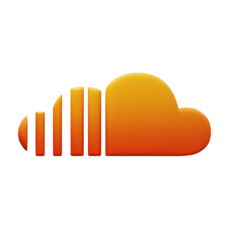 3D soundcloud PNG, SVG