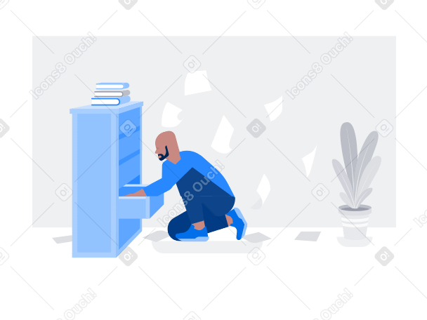 Searching Illustration in PNG, SVG