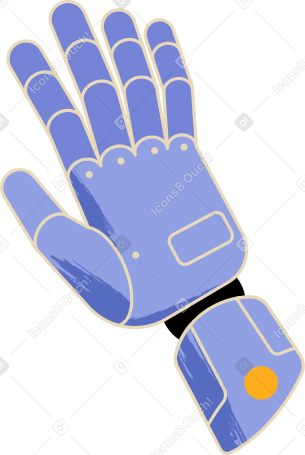 right hand robot Illustration in PNG, SVG