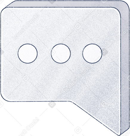 speech bubble with ellipsis Illustration in PNG, SVG