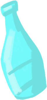 green bottle Illustration in PNG, SVG