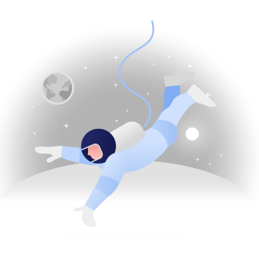 Astronaut in the space PNG, SVG