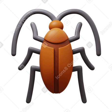 3D cockroach PNG, SVG