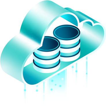 Облако с серверами данных в PNG, SVG
