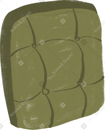 back of green chair Illustration in PNG, SVG