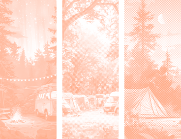 Camping background PNG、SVG