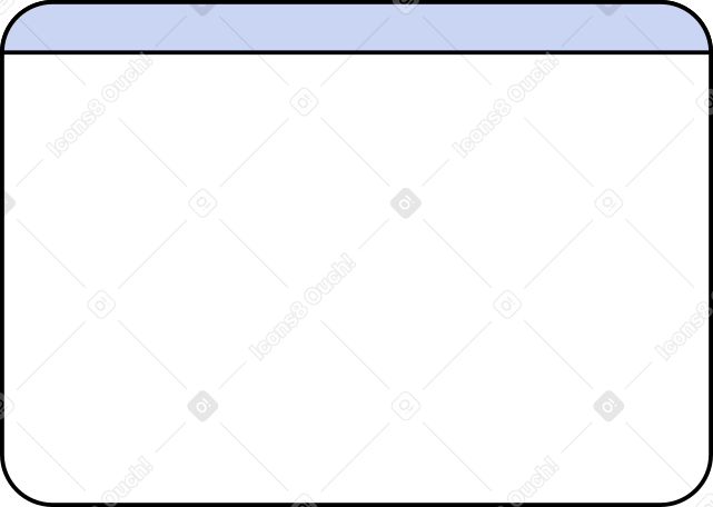 small browser window Illustration in PNG, SVG
