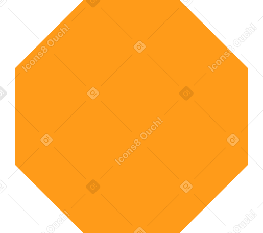 octagon yellow Illustration in PNG, SVG