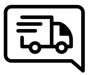 Delivery truck icon in cloud PNG、SVG