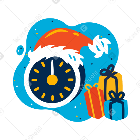 Christmas midnight Illustration in PNG, SVG