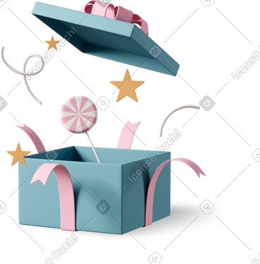 Open present PNG, SVG