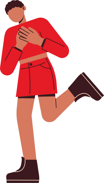 young woman with raised leg PNG, SVG