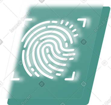 Finger print frame PNG, SVG