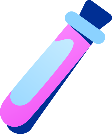vial with pink fluid Illustration in PNG, SVG