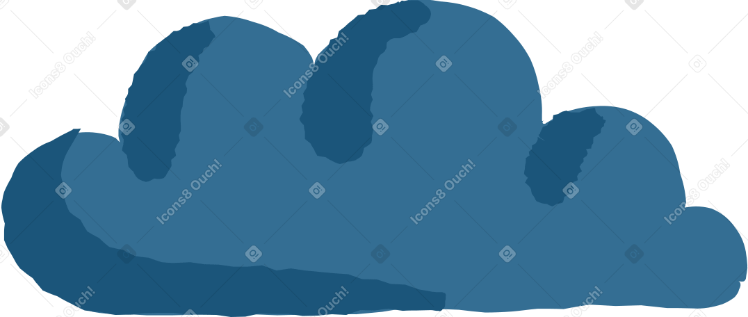 dark blue cloud PNG、SVG