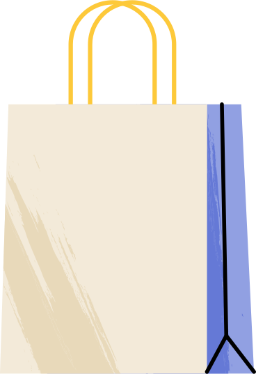 beige shopping bag PNG, SVG