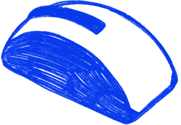 blue computer mouse PNG, SVG