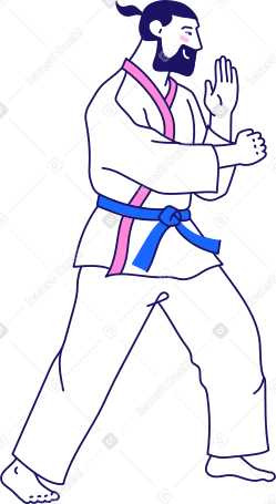 karate man PNG, SVG