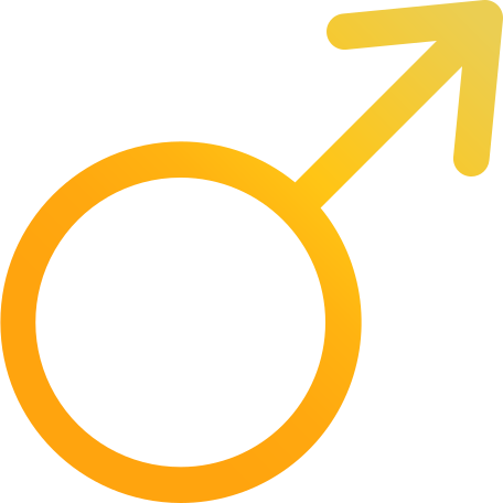 Illustration signe masculin aux formats PNG, SVG