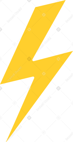 lightning Illustration in PNG, SVG