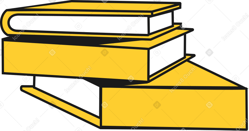 stack of books Illustration in PNG, SVG