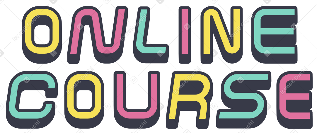 Online course Illustration in PNG, SVG