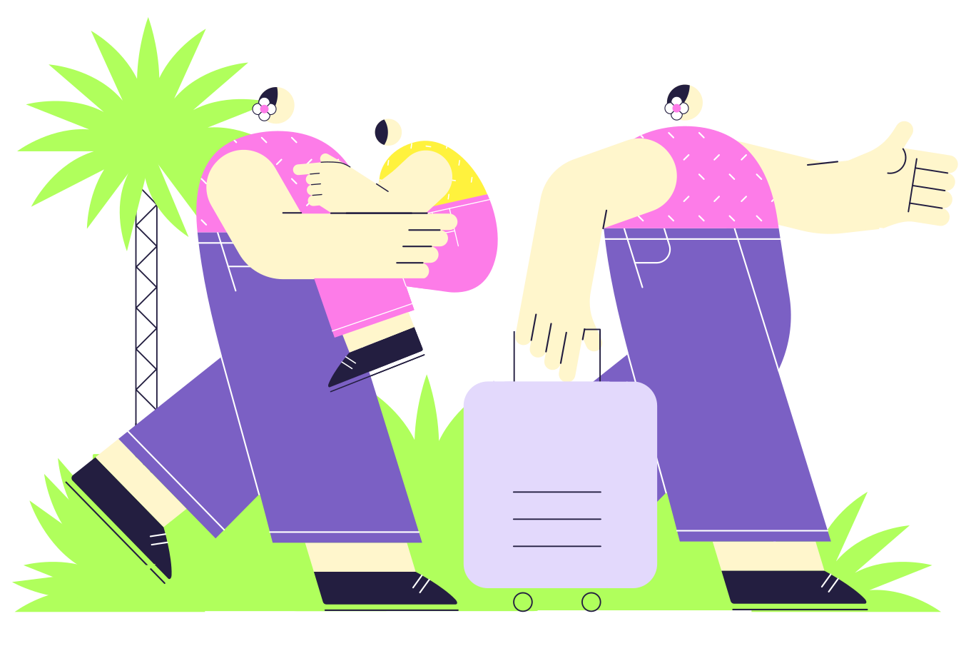 Family vacation Illustration in PNG, SVG